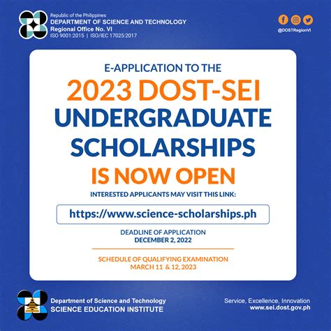 dost sei|dost scholarship application 2023.